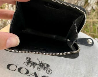 Vintage Coach Change Purse Black がま口 Vintage Coach Change Purse Black がま口 Vintage Coach Change