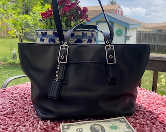 Coach Vintage Black Soho Zip XL Tote Carryall Bag / Coach 4155 - Etsy