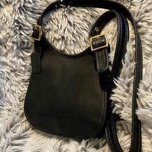 Vintage Coach Black Leather Faith Oliver Legrone&#39;s Legacy Crossbody Shoulder Bag | Style 9949