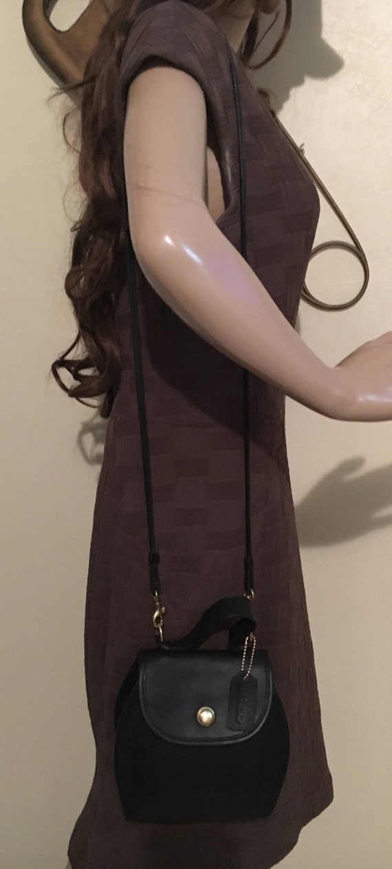 バッグ VINTAGE COACH 9904 DERBY BAG DARK GREEN Vintage Coach 9904 Black Leather Derby Crossbody Top-handle Bag - Etsy