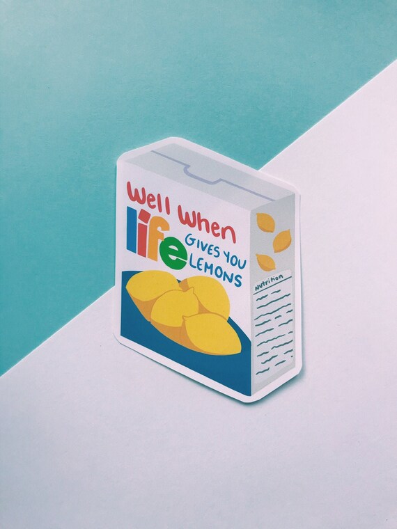 Jumbo Well When Life Gives You Lemons Vine Weatherproof Vinyl Etsy
