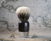 Transparent Resin shaving brush with englobed asian ebony wood Essentia brushes tuft brushes silvertip, manchurian