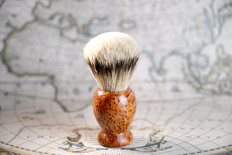 Shaving wooden shave brush made in italy Essentia brushes Etsy