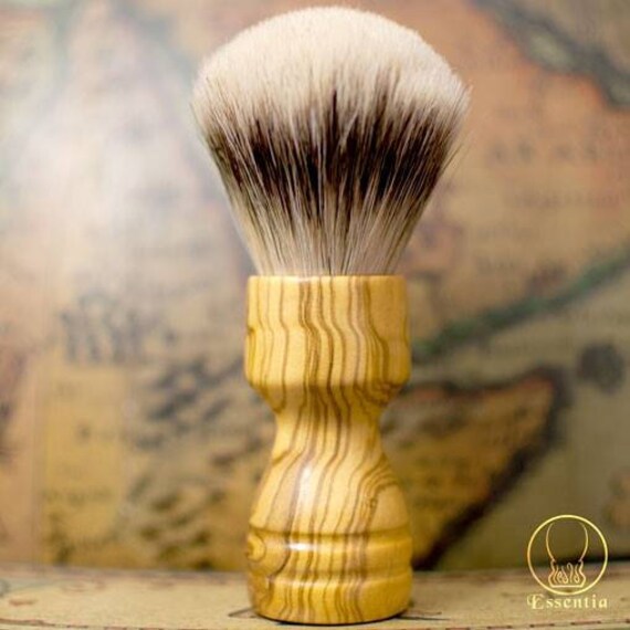 Shaving wooden shave brush made in italy Essentia brushes Etsy