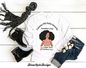 Gamma Phi Delta Sorority Founder's Day T-Shirt, GPD Founder's Day T-Shirt