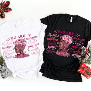Celebrating Breast Cancer Survivors T-Shirt, You Are Victorious T-Shirt, Pink Butterfly Cancer Survivor Scripture T-Shirt, Breast Cancer