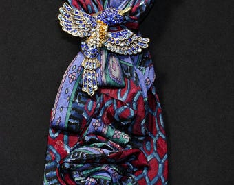 The Sapphire Hummingbird Diva Tie Necklace