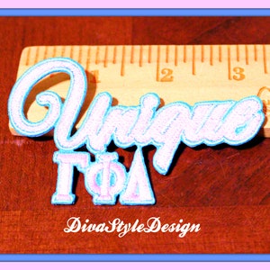 Parche termoadhesivo exclusivo de la hermandad Gamma Phi Delta para GPD, parche termoadhesivo Gamma Phi Delta