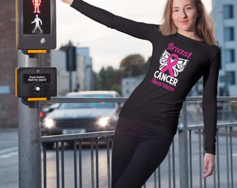Cancer Awareness Butterfly T-Shirt, Breast Cancer Awareness T-Shirt