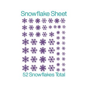 Snowflake Snowflake Sticker Sheet Snowflake Decal Snowflake Sheet Snowflake Vinyl Decal Christmas Decal DIY Snowflake Vinyl image 1