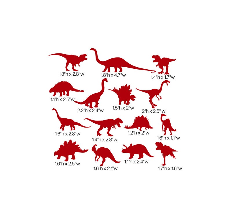 Dinosaurs Dinosaur Dinosaur Sticker Dinosaur Vinyl Etsy