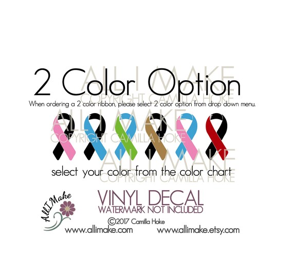 Support Ribbon Color Chart
