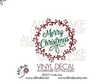 Merry Christmas Decal | Merry Christmas | Christmas Decal | Glass Block Decal | Christmas Decoration | Christmas Gift | Christmas Project