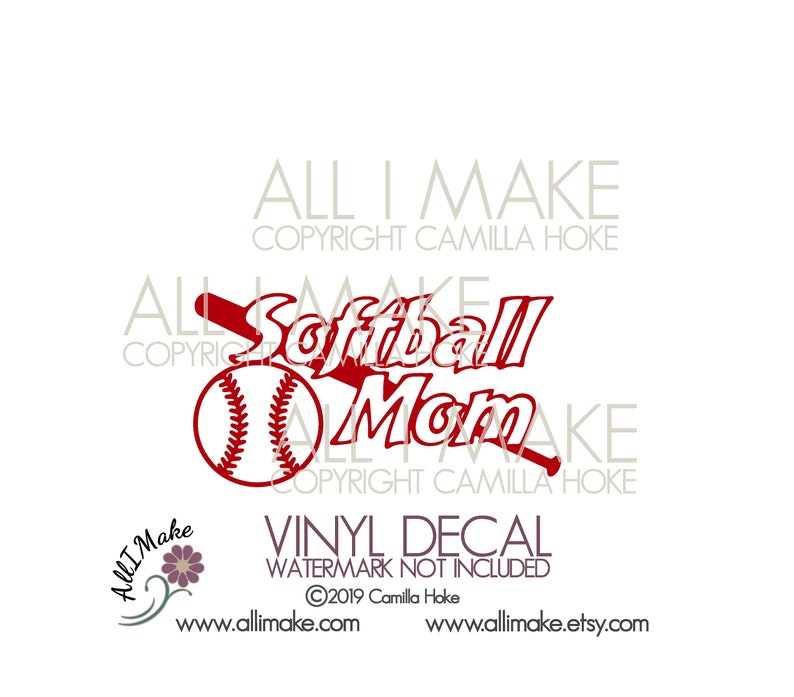 Softball Sticker Softball Decal Softball Grandpa Softball Mom Softball Coach Softball Vinyl Decal Sport Decal Softball Dad