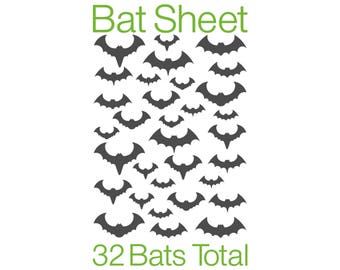 Bat | Bat Sticker Sheet | Bat Decal | Bat Sheet | Bat Vinyl Decal | Fall Decal | DIY Bat | Bat Vinyl | Bat | Bat Decal | Halloween Decal