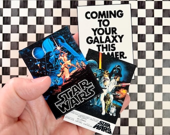 Dollhouse Miniature 70s Star Wars Poster Set