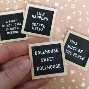 Dollhouse Miniature Letterboard
