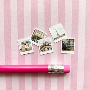 Dollhouse Miniature Paris Photo Set