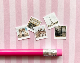 Dollhouse Miniature Paris Photo Set