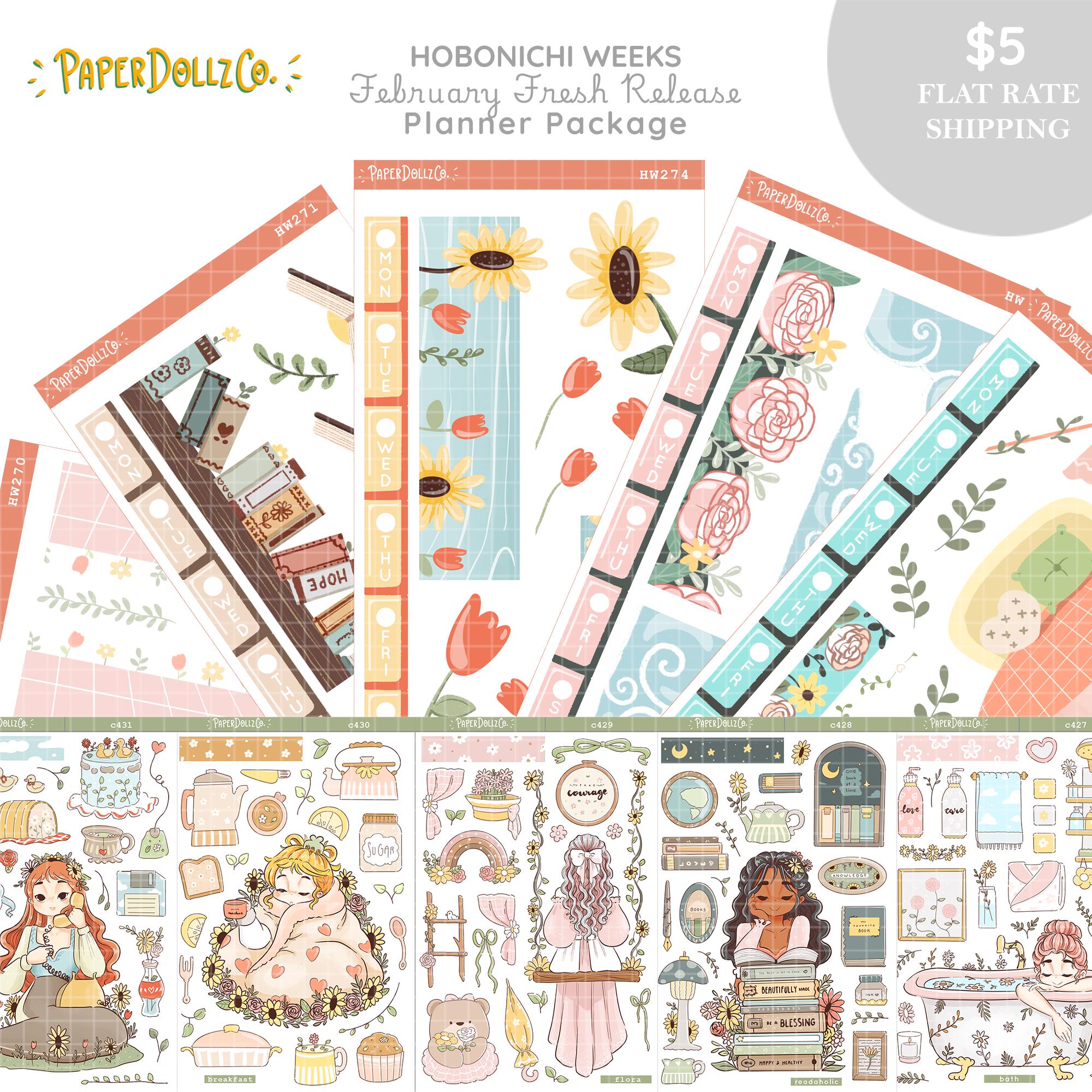 February 2025 Fresh Release Planner Package - Hobonichi Weeks