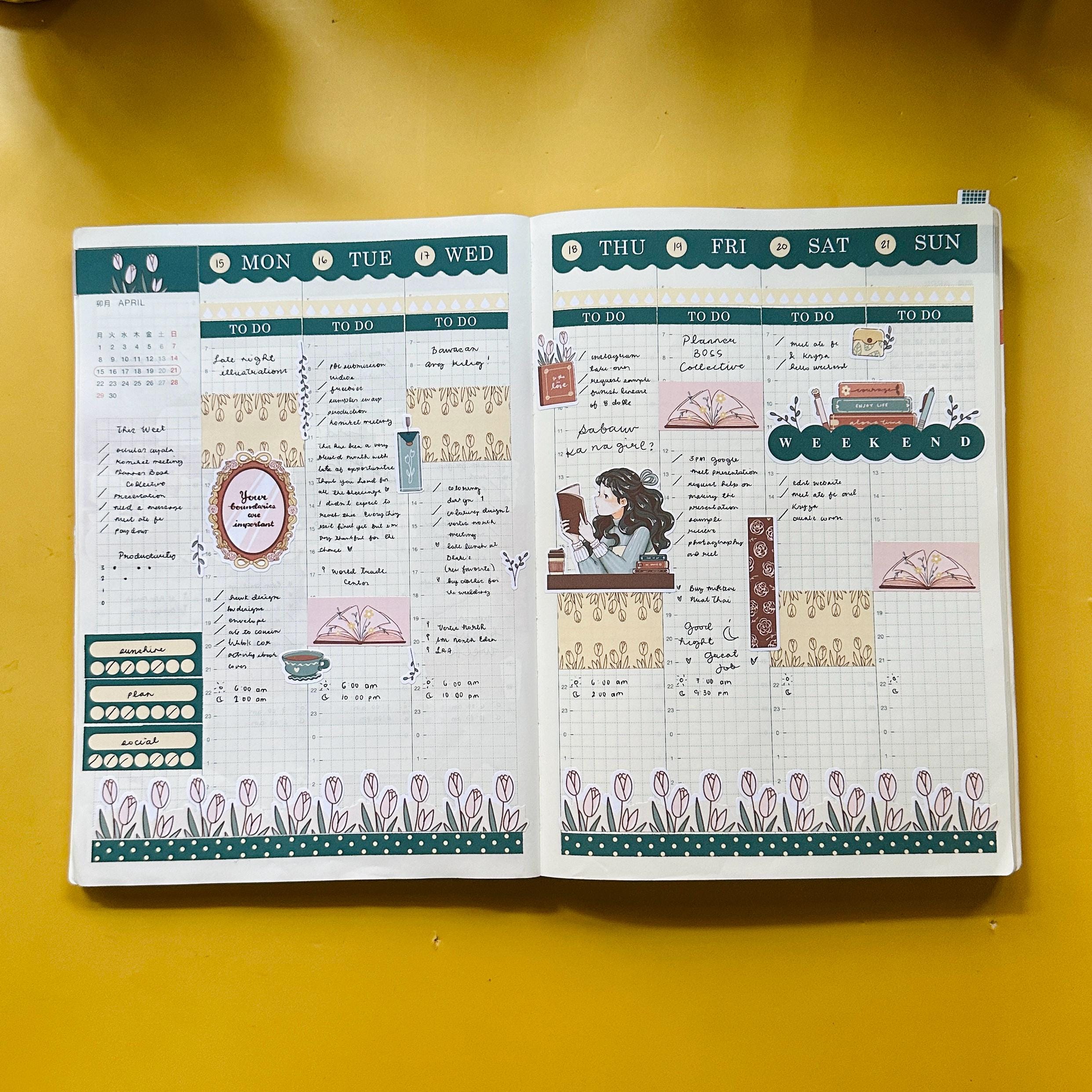 Bookworm | Alone Time | Hobonichi Cousin Weekly Kit | hcwk074