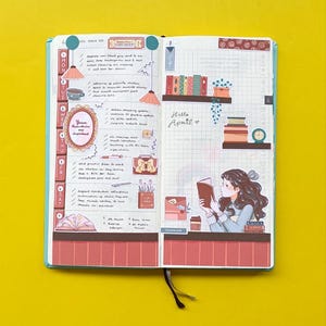 Alone Time Stickers for Hobonichi Weeks | hobo weeks kit Planner stickers hobonichi kit