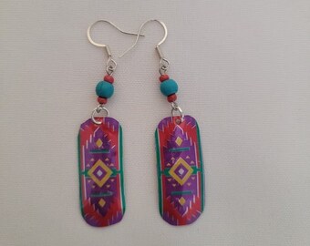 Boucles d'oreilles en aluminium recyclé