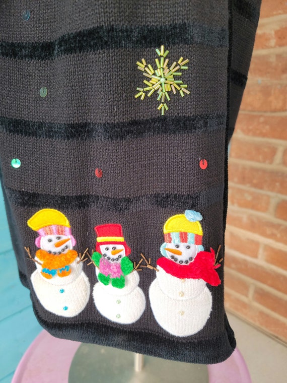 1990s Ugly Snowmen Christmas Sweater - image 4