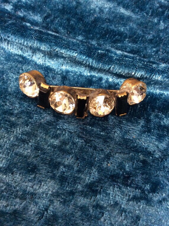 Shoe Trims Art Deco Black and White Crystal Diamante … Gem