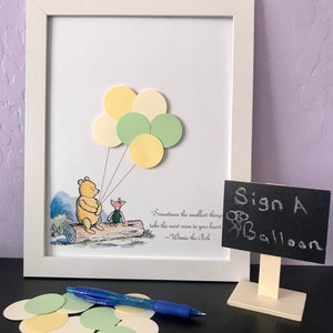 Winnie The Pooh Guest Book Alternative, Baby Shower, Birthday