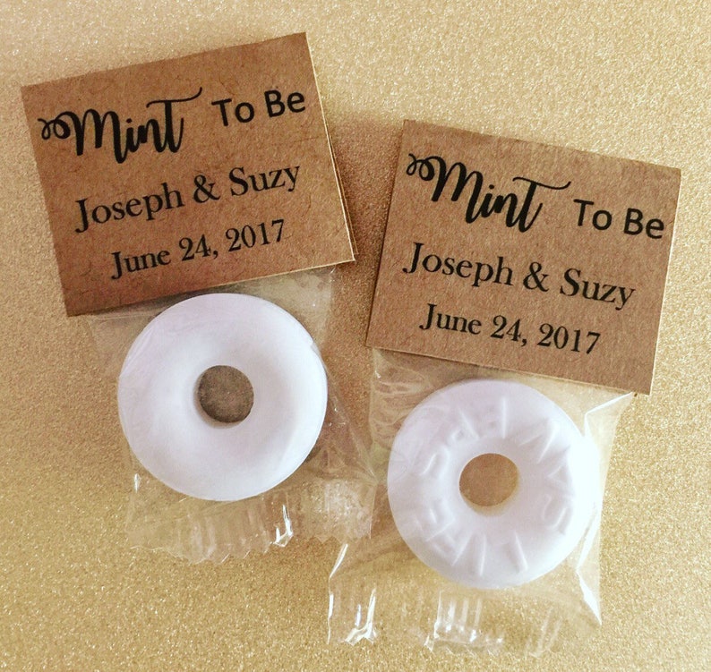 100 Custom Wedding Favors, Mint to Be, Favors for Guests in Bulk - Etsy