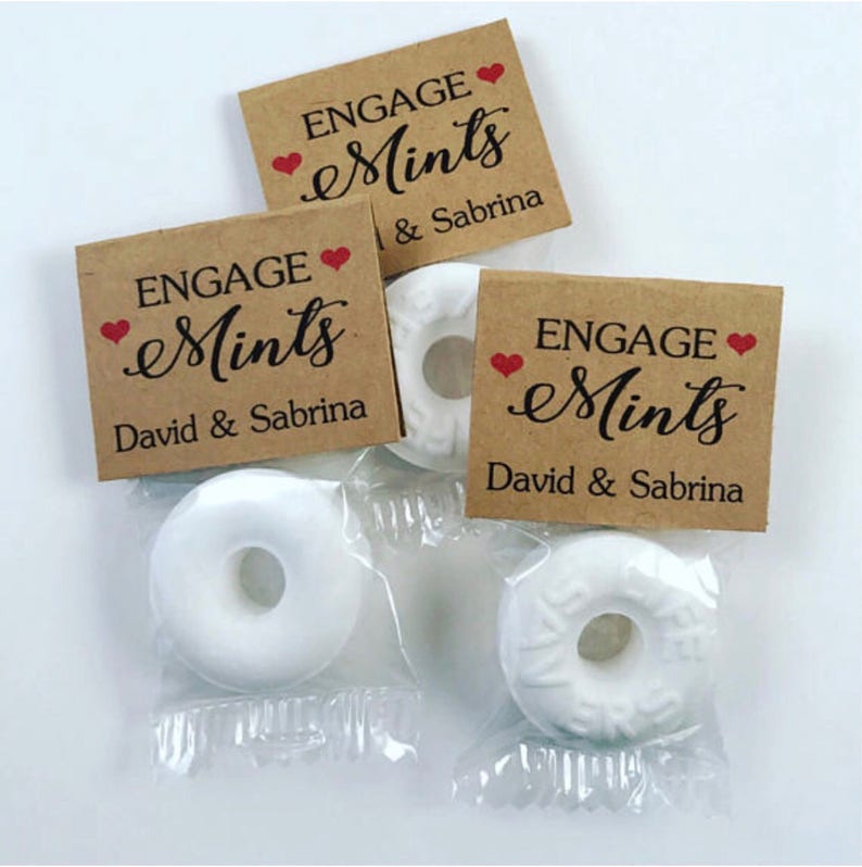 100 Engagement Party Favors Engage Mints Favors for Guests Etsy