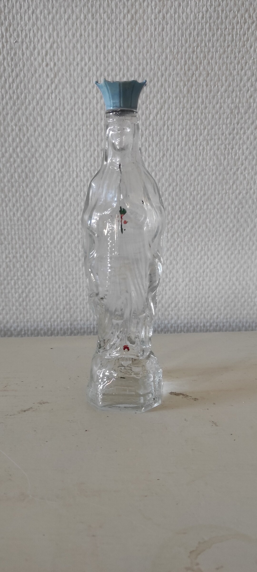 Glass Bottle Virgin Mary Our Lady of Lourdes Holy Water Etsy