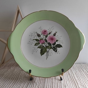 dish KG LUNEVILLE model trifle decoration roses cake dish serving dish old French dish