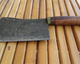 old butcher meat cutter - chopper - butcher's leaf - old butcher's tool