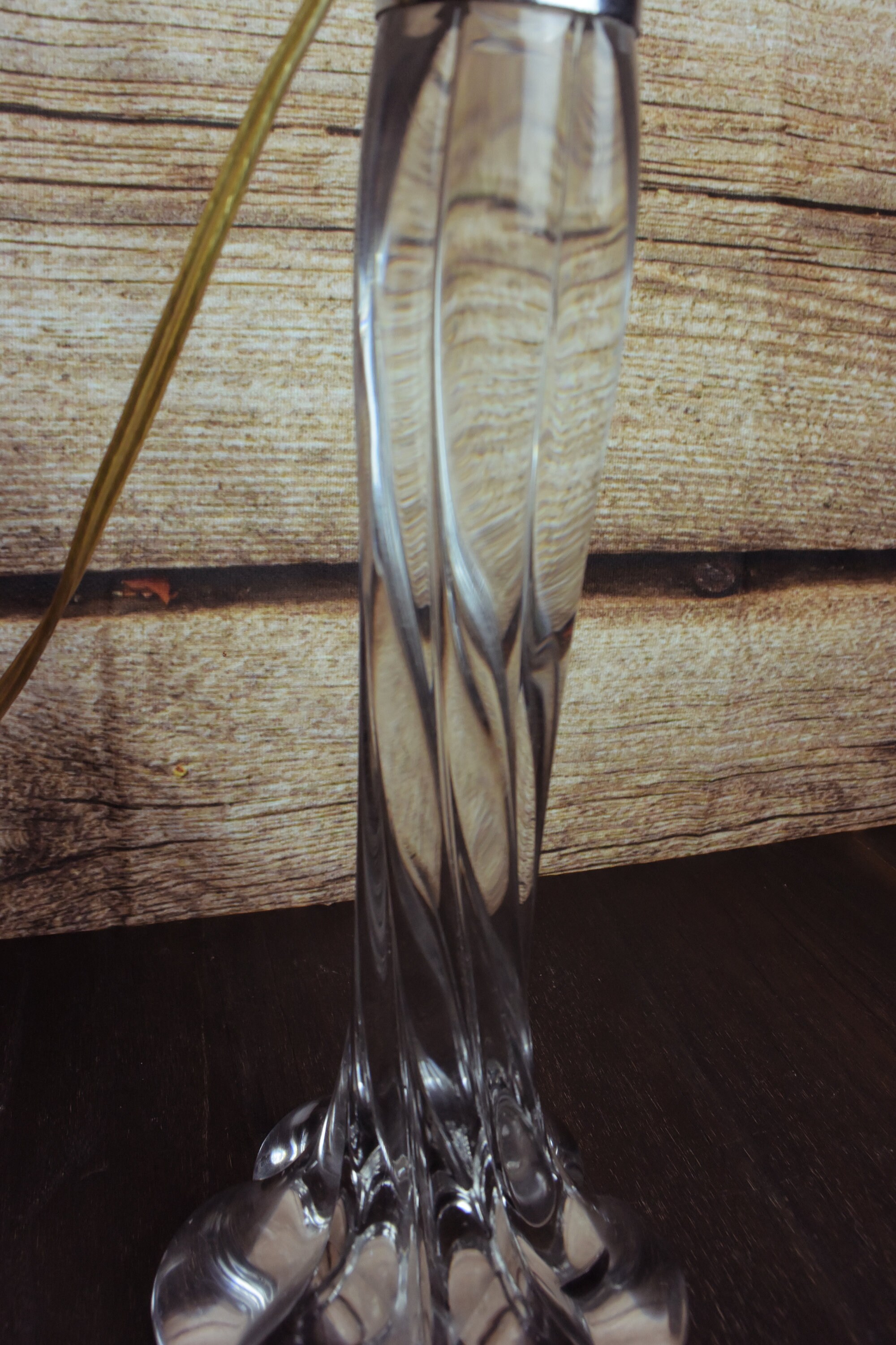 Pied de lampe verre soufflé Jean Michel Operto - Verrerie Biot