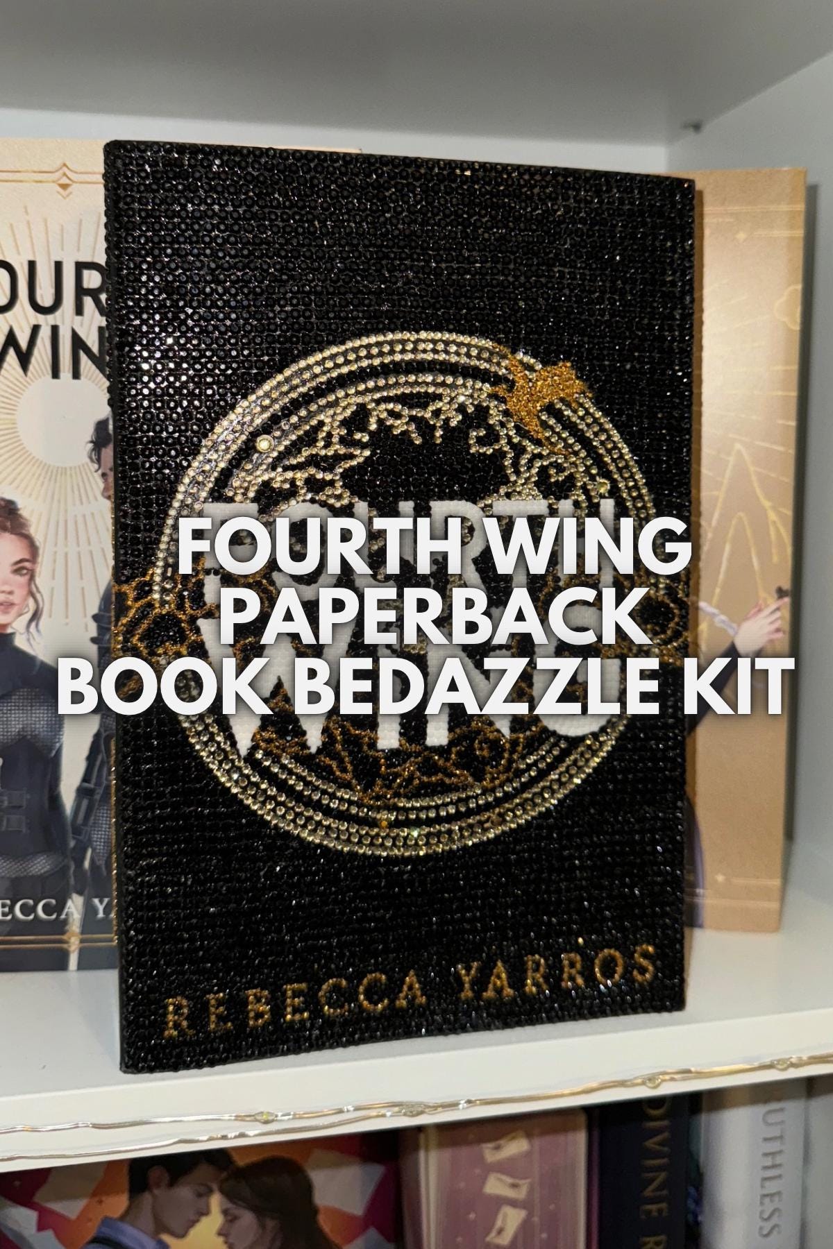Fourth Wing Paperback Book Bedazzle Kit - Etsy