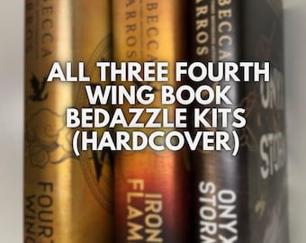 All 3 Fourth Wing Hardcover Book Bedazzle Kits (pre order)