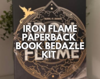 Iron Flame Paperback - Book Bedazzle Kit