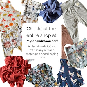 Mushroom Overalls, Bamboo Baby Clothes, Gender Neutral Baby Outfit ...