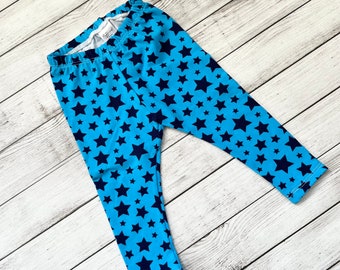 Blue star forth of July baby leggings