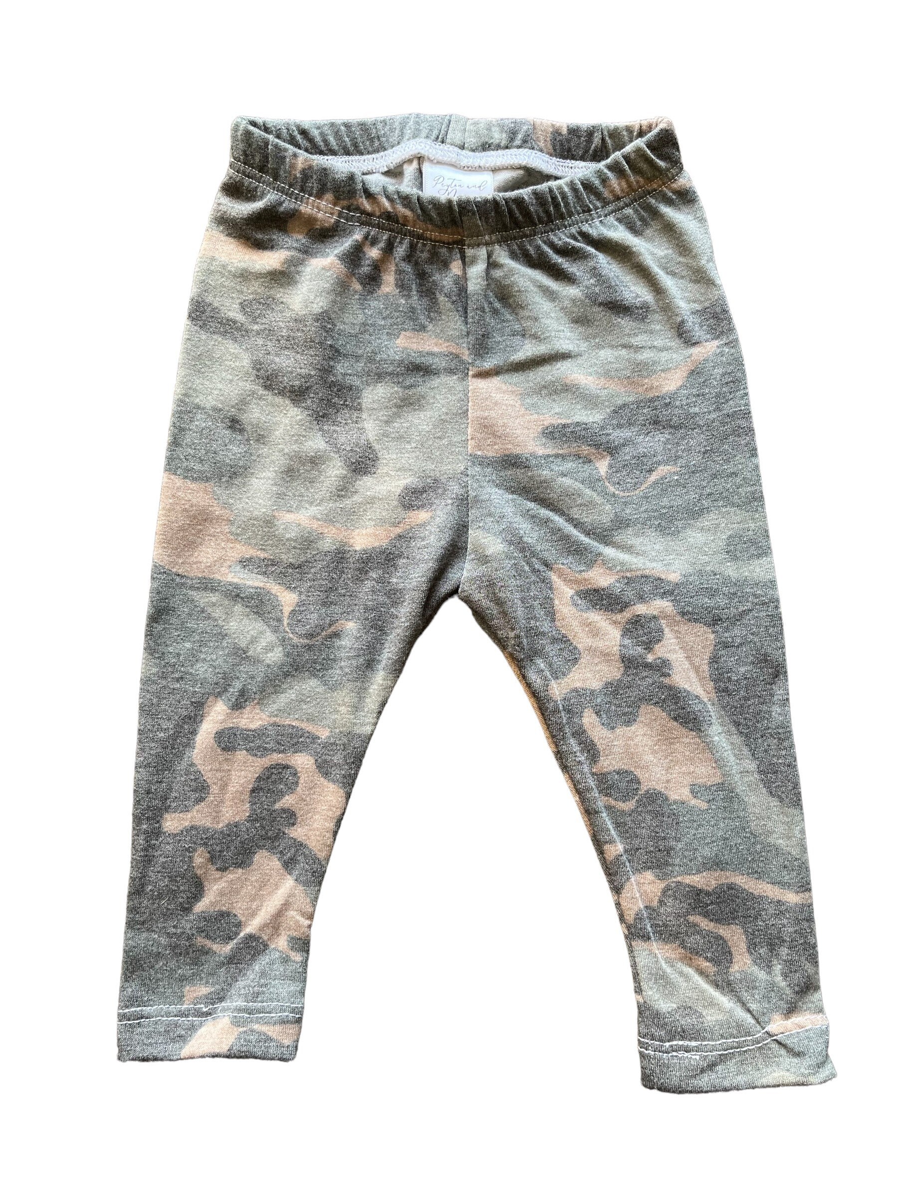 Camo Pants Leggings 100% Cotton Knit/jersey Camouflage Hunter Boy Girl Kids  Newborn 3 6 9 12 18 Months 2T 3 4 5 6 