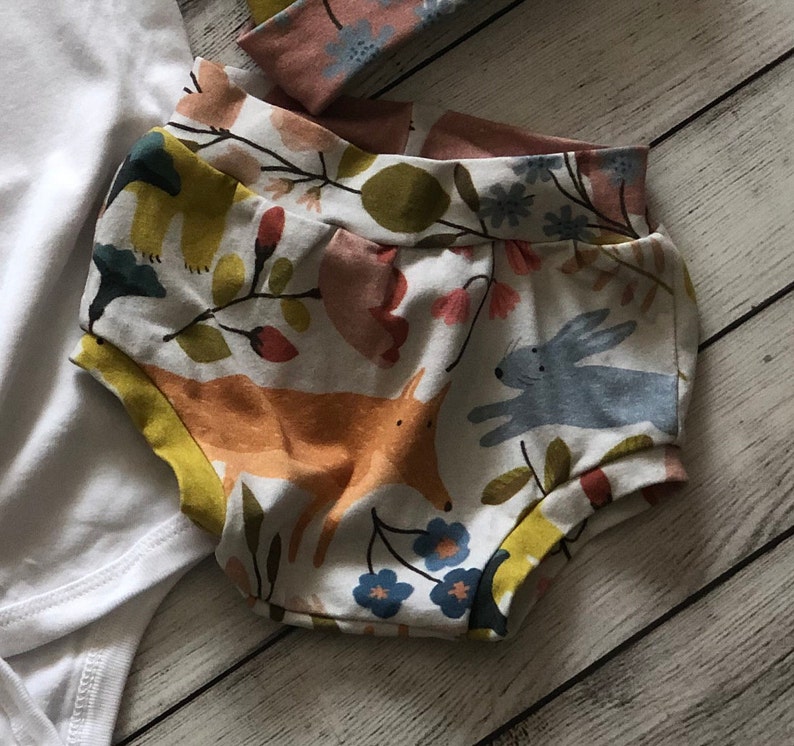 Woodland Baby Bummies Neutral Baby Baby Bear Shorties Coming Home Outfit Toddler Boy Shorts Woodland Baby Theme Summer Baby