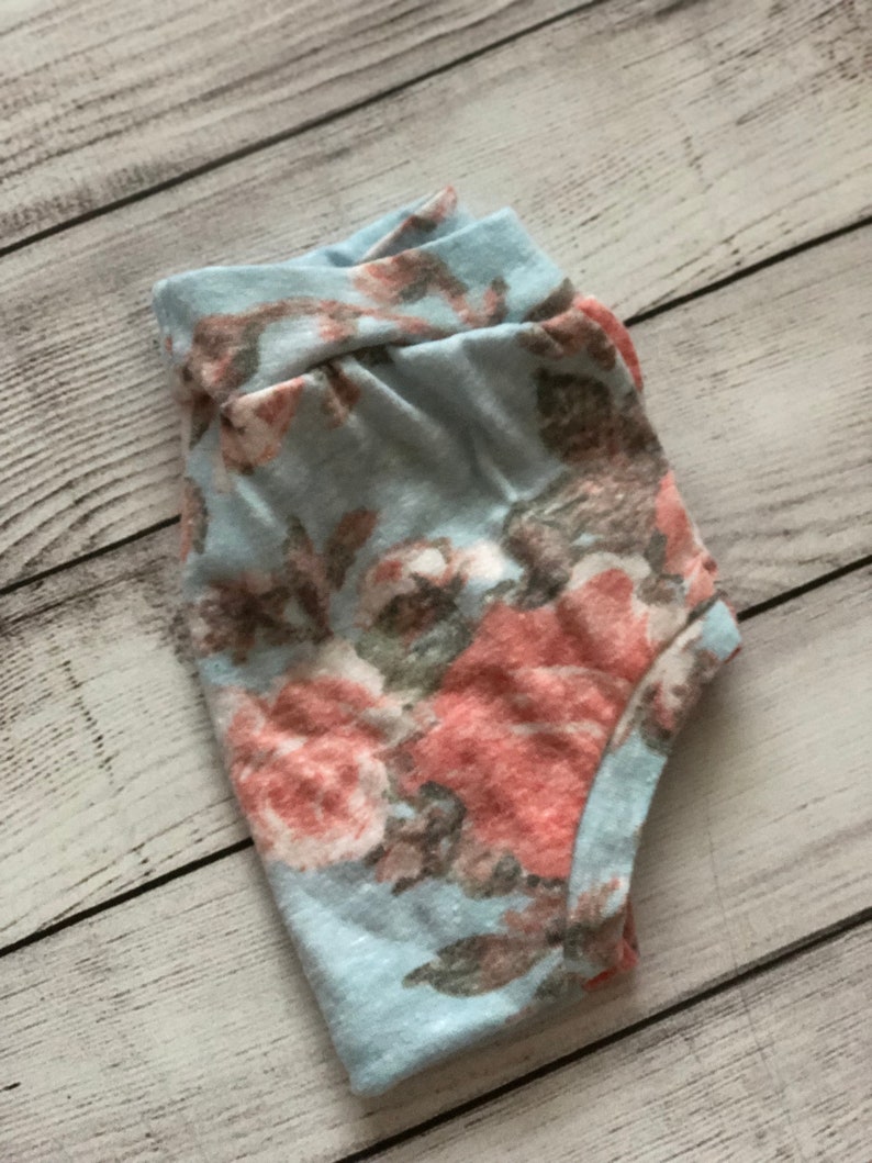 Baby Shorties Floral Bummies Baby Blue Toddler Shorts