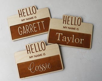 Custom Engraved Wood Plaque Baby Shower Present Rustic Nursery Wall Decor Handmade Wooden Name Sign Birth Announcement Newborn Gift