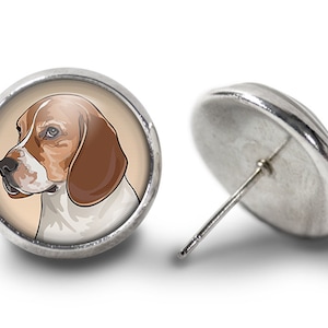 Beagle Earrings - Dog Earrings (Lifetime Guarantee) E2034