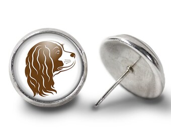 Cavalier King Charles Spaniel Dog Earrings (Lifetime Guarantee) E1922
