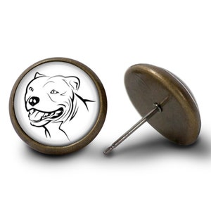 Pitbull Earrings - Pit Bull Dog Earrings (Lifetime Guarantee) E0261
