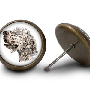 English Setter Dog Earrings (Lifetime Guarantee) E1926