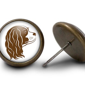 Cavalier King Charles Spaniel Dog Earrings (Lifetime Guarantee) E1922